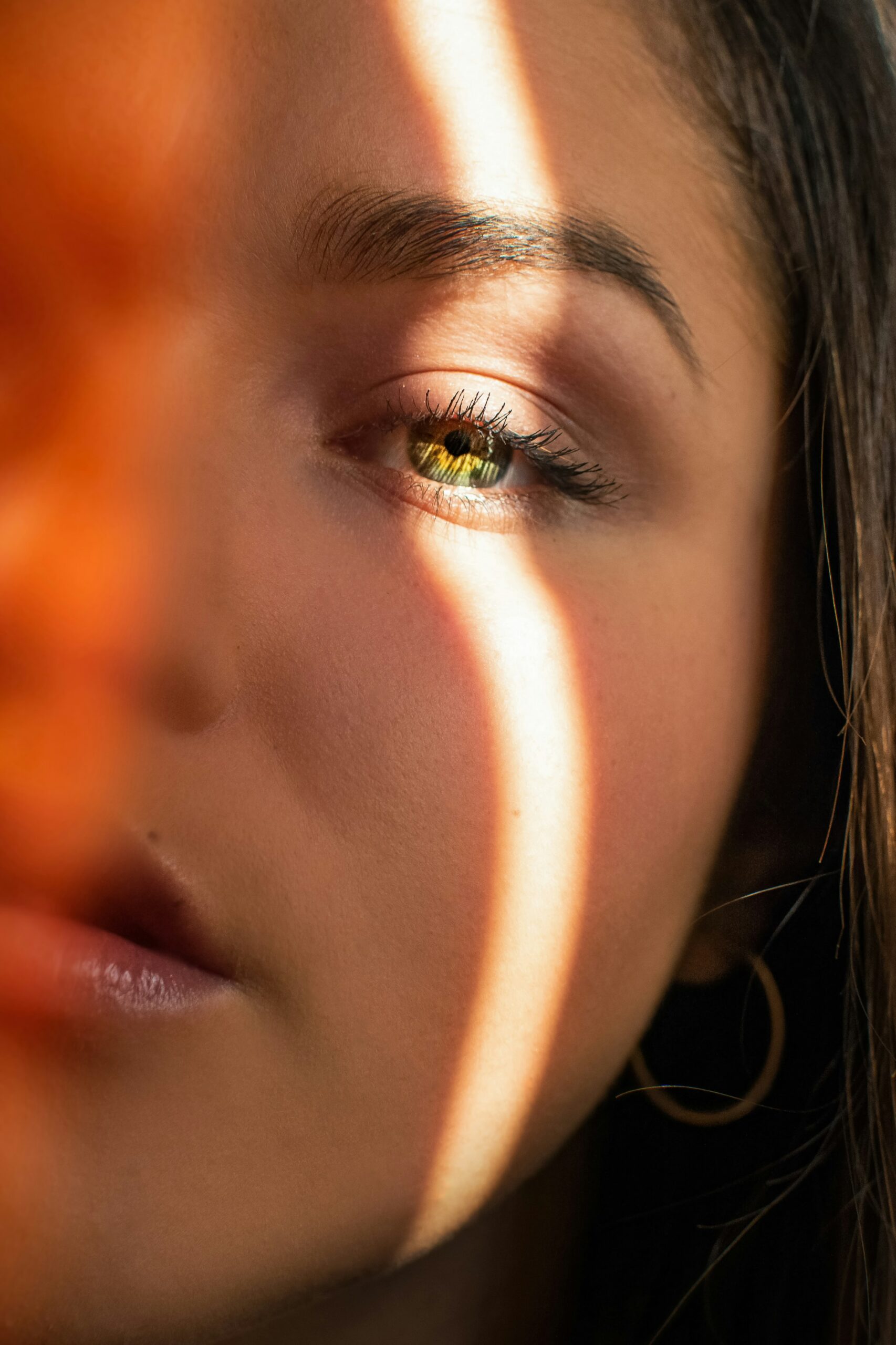 Regard traversé par la lumière
